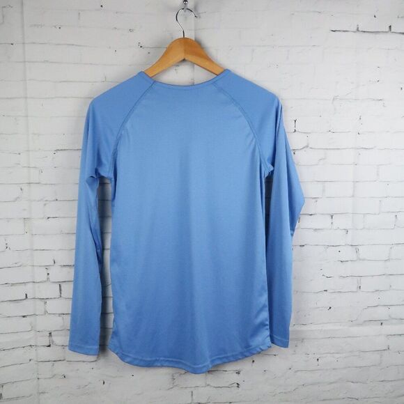REEL LIFE BLUE LONG SLEEVE ROUND NECK RASHGUARD UV PROTECTION SHIRT SIZE MEDIUM - Picture 5 of 5